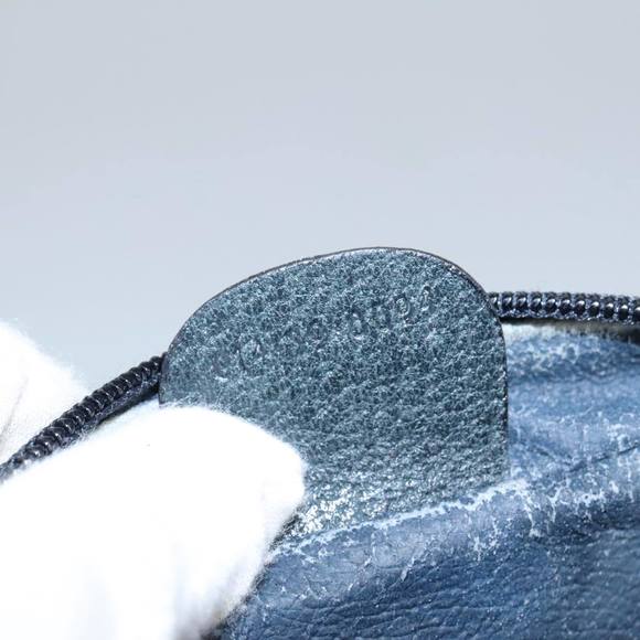 GUCCI Micro GG Supreme Clutch Bag PVC Navy Gold 014 89 0094 Auth 99300 - Picture 12 of 16